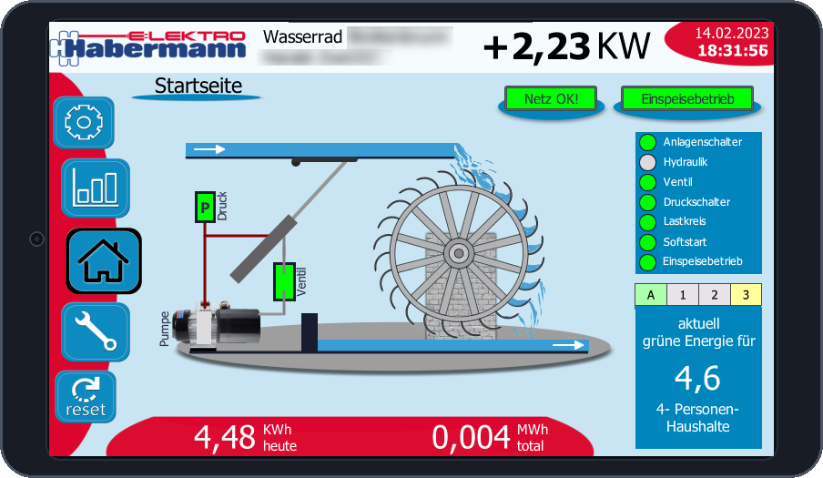 Schuhmann Wasserkraft Smartphone & Tablet Live-Monitoring App